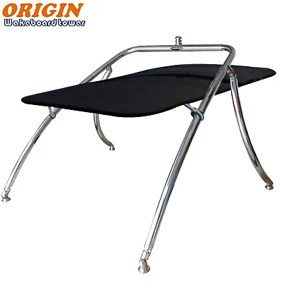 Origin Advancer Boat Wakeboard Tower Polished Plus Flat Tower Bimini Top  • $1079