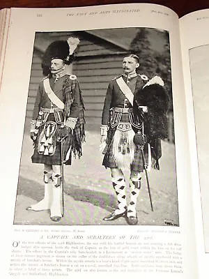 1896 Capt & Subaltern 93rd Argyll & Sutherland Uniform • £28