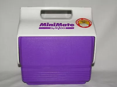 Vintage MiniMate Cooler By Igloo-Purple On Purple-Approx. 9”x9.5”-EUC • $40