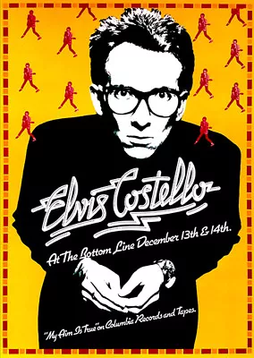 Elvis Costello - The Bottom Line - New York - US Tour - 1977 - Concert Poster • $14.99