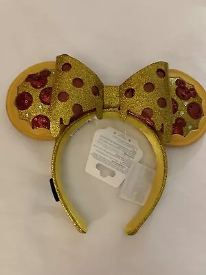 2024 Disney World Parks Eats Pizza Minnie Ears Headband NWT Limited Edition • $29.98