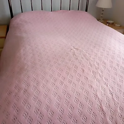 True Vintage Marks & Spencer / St Michael Pink Courtelle Blanket  • £25