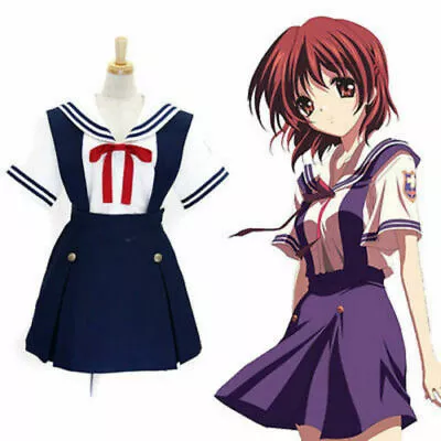 Clannad Furukawa Nagisa Sailor Summer School Uniform Cosplay Costume • $45