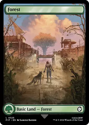 MTG Forest (0325) (Full Art) [Fallout Near Mint] • £1.75