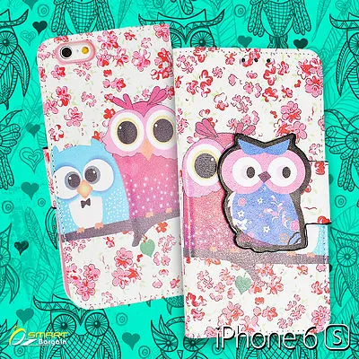 $7.99 • Buy Cute Owl Wallet Flip Leather Stand Case Cover For IPhone 6 6s (4.7  ) + ScGd 