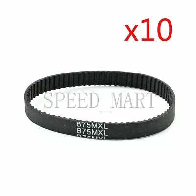 10Pcs 60MXL Rubber Timing Belt B75MXL 75 Teeth MXL Belt 6mm Width 2.032m Pitch • $11.99