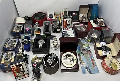 Huge Lot Of Vintage Men’s Wrist Watches ESTATE FIND - Good Brands - #2 • $68.05