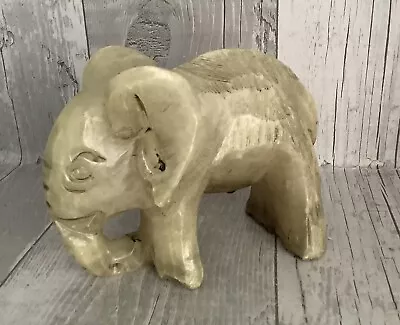 Hand Carved Onyx Elephant • £15