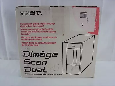 Minolta Dimage Scan Dual Model F-2400 35mm Digital Film Slide Scanner NEW In Box • $200