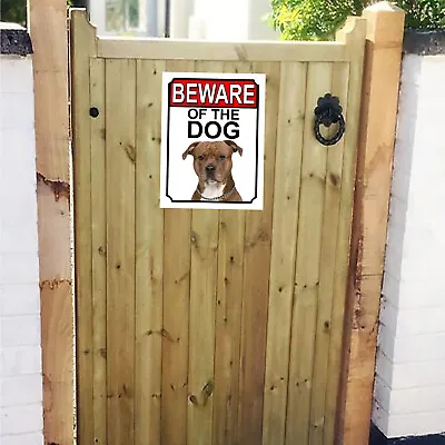 £5 • Buy Beware Of The Dog American PitBull Metal Gate Sign 150mm X 200mm 1103H1