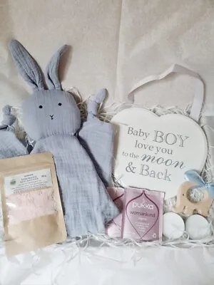 New Mum & Baby Boy Luxury Letterbox Gift Gifts For New Mums Baby Shower Gifts • £22.99