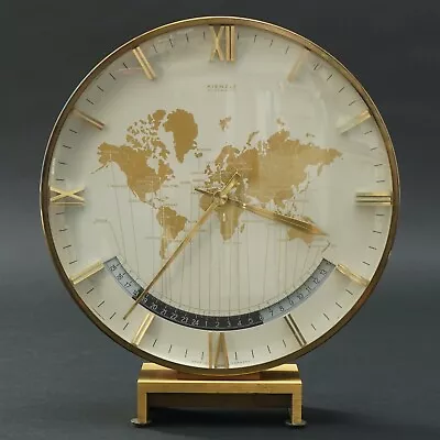 Kienzle Automatic World Clock Brass Glass For Battery Powered V. Aio • $573.52
