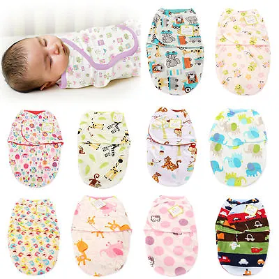 Newborn Baby Toddler Swaddle Wrap Blanket Sleeping Bag Sleep Sack Bedding UK • £7.90