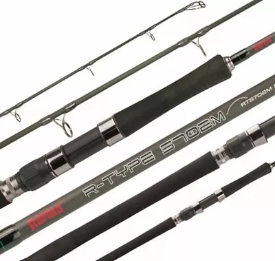 Rapala R-Type 7' 2 Piece RTS 702M Spin Fishing Rod PE 0.8-1.2 • $132.99