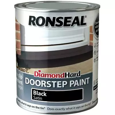 Ronseal Diamond Hard Doorstep Paint 250ml - Black • £10.49