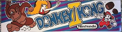 Donkey Kong 2 (II) Arcade Marquee 22.3  X 5.8  And 26  X 8  • $18.95