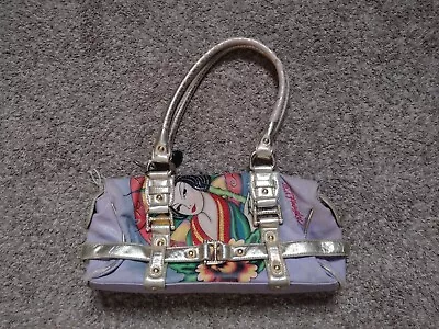 Vintage Ed Hardy Handbag By Christian Audigier Geisha Y2k Purse Damaged Z • $15.98