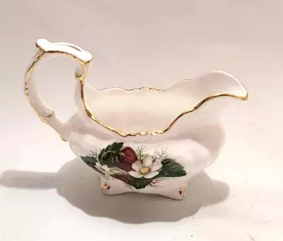 HAMMERSLEY STRAWBERRY RIPE  Creamer Milk Jug Ornate Handle Bone China • £15