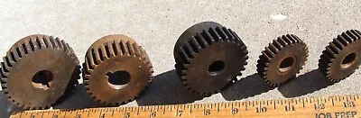 Lot Of 5 Industrial Machine Steampunk Gears Sculpture Lamp Base Craft Art Sculpt • $15