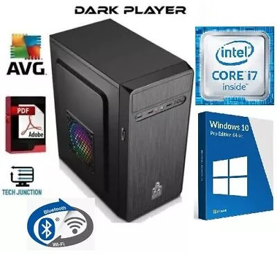 Office / Student Desktop PC Intel Core I7 @ 4.00GHz 32GB RAM 2TB Windows 10 Pro • $999