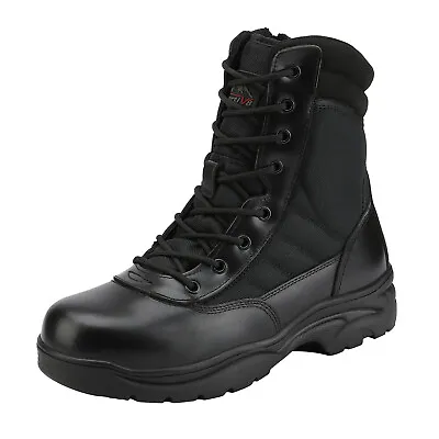 WIDE SIZE Mens Military Boots Leather Combat Boots Waterproof Tactical Boots • $47.99