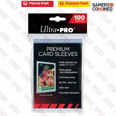 100 Pack Ultra Pro Premium Card Penny Sleeves Clear Protector Pokemon MTG YuGiOh • $44.96