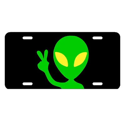 Alien Peace Love UFO License Plate Tag  Mufon LCT021 • $16.79