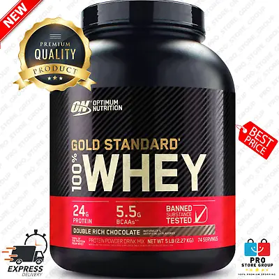 Gold Standard 100% Whey Protein Powder Double Rich Chocolate 5 Pound • $132.91