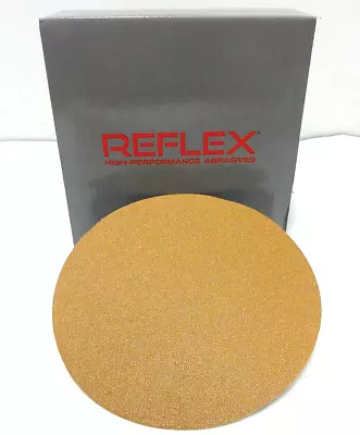 REFLEX 50x 6 Inch Sanding Discs Hook Loop Sandpaper Gold Like Sunmight Or Mirka • $22