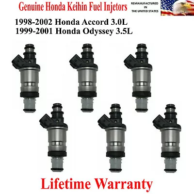 Genunine Honda Keihin 6X Fuel Injectors For 1998-2002 Honda Accord Odyssey  • $109