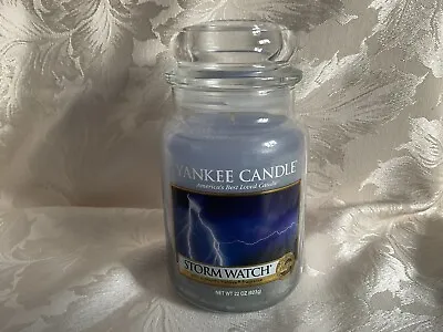 Yankee Candle “Storm Watch” 2016 Pour Large Jar White D/Field Label From USA • £37.95