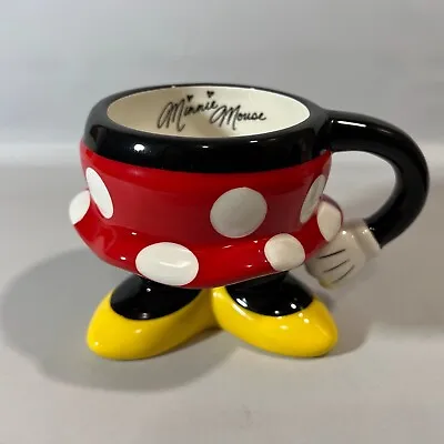 Disney Parks Minnie Mouse Ceramic Bottom Skirt Coffee Tea Mug Cup With Arm • $9.95