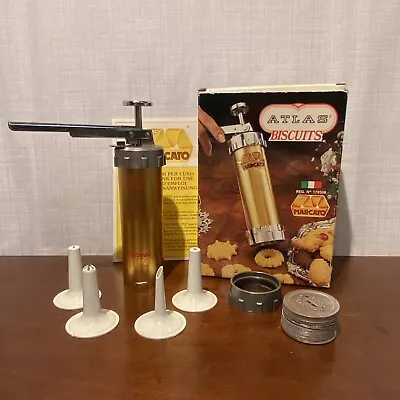 Vintage Marcato Atlas Biscuits Press - Made In Italy - Complete Set • $19.99