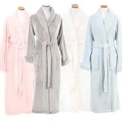  Unisex Luxury 100% Egyptian Cotton Terry Towelling Bath Robe Dressing Gowns • £16.99