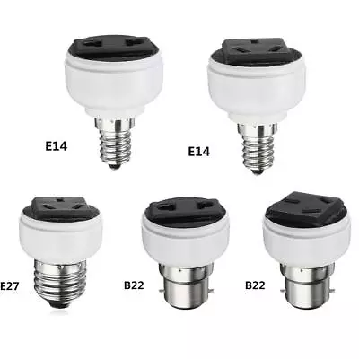 E27 Lamp Light Socket Holder Screw Bulb Convert To US Female EU Power Hot Sale3 • $5.83