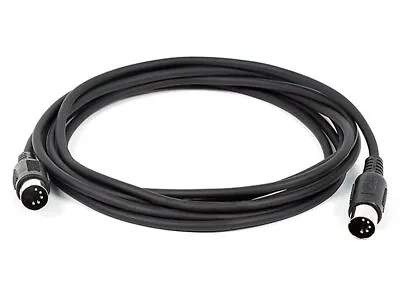 Monoprice 10ft MIDI Cable - Black With Keyed 5-pin DIN Connector • $7.98