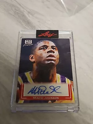 2022 Magic Johnson Leaf Pro Set Signed Auto Portraits Rare PSP-mj1 Lakers HOF • $54.99