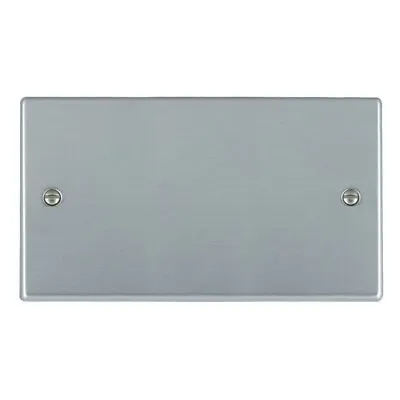 Hamilton Hartland Satin Chrome 2 Gang Blank Plate 76BPD • £8.49