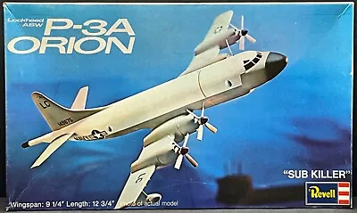 Revell 1:115 Lockheed P-3A Orion Vintage Model Airplane Kit H-163 Complete • $49.99