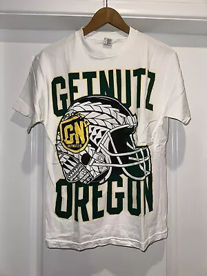 Oregon Marcus Mariota Jersey Shirt M Get Nutz Ducks Top RARE S L Hawaii UO • $10