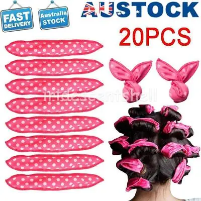 20X Pillow Curler Foam Hair Roller No-Heat Sleep Sponge Tool Soft Curler Tools • $15.49