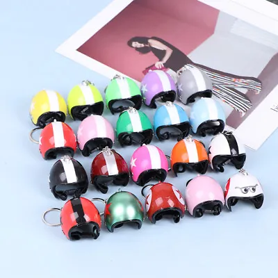 Motorcycle Helmets Key Chain Women Men Cute Safety Helmet Car Keychain Bag.FM • $1.35