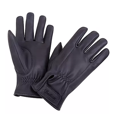 Indian Motorcycle Men's Deerskin Strap Glove Black - M • $91.47