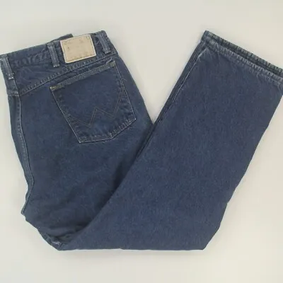 VTG Wrangler Fleece Lined Jeans Men's 40x32 Denim Work Winter 33213MW USA Made • $22.42