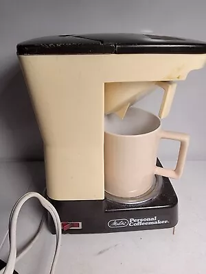 Vintage Melitta Personal Drip Coffee Maker With Canvas Carry Bag- Single Cup • $34.80