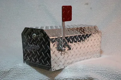  Heavy Duty Aluminum Diamond Plate 16 Gauge Mailbox Small Size • $139.95