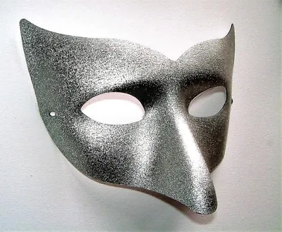 Venetian Masquerade Champagne Mens White Black Silver Party Eye Masks New • £3.50