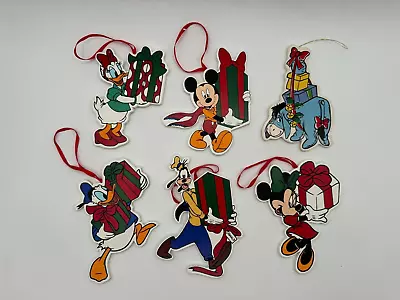 Vintage Set Of 6 Kurt S Adler Inc Walt Disney Painted Wood Christmas Ornaments • $10.39