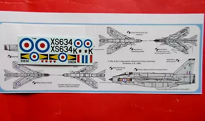 Decals - 1/72 BAC Lightning F.6 • £3.48