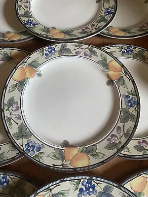 Mikasa Intaglio Garden Harvest Dinner  Plates Set Of Six • $64